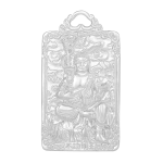 Pt950 Platinum Chinese Zodiac Rooster Guardian - Acala Buddha Pendant